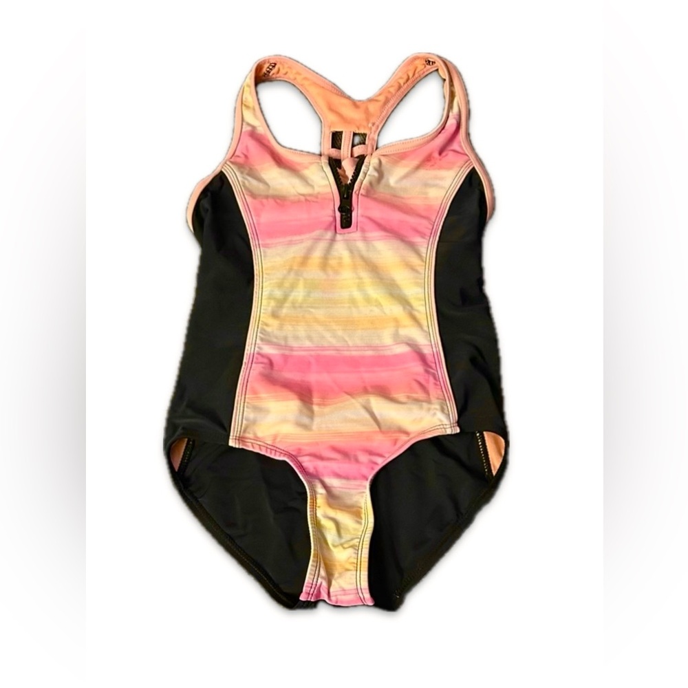 Boutine LA Kids One Piece Swimsuit - Pink and Black